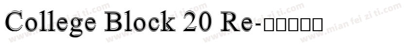 College Block 20 Re字体转换